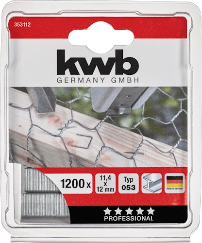 kwb 1200-Heftkl Stahl 053/C12 mmSB 353112