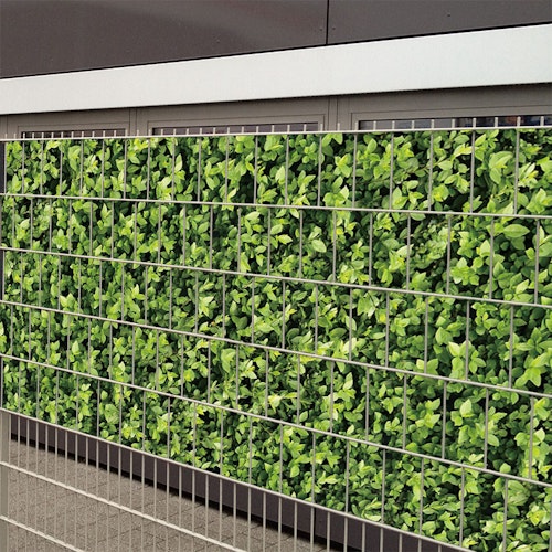 Noor Zaunblende PVC blickdicht Fotodruck 35 Meter inkl. 25 Klemmschienen