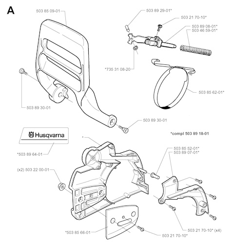 Husqvarna Kettensägen 340, 19983100001-19993600000