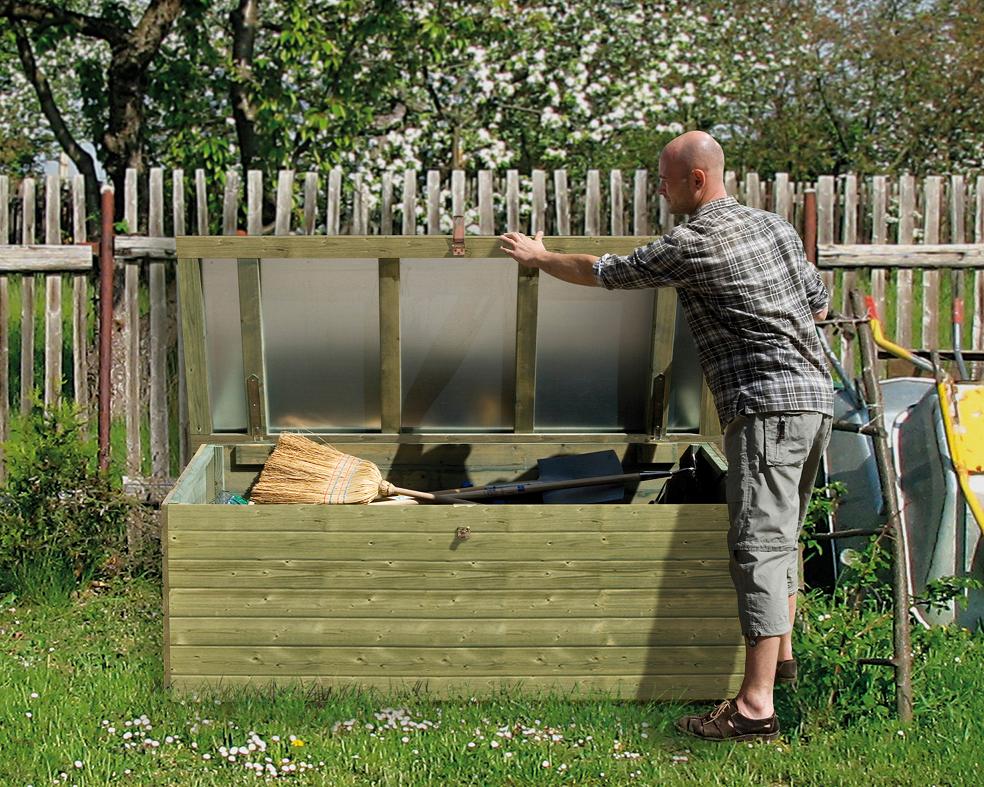 Weka 19 mm Garten- und Terrassentruhe in Elementbauweise