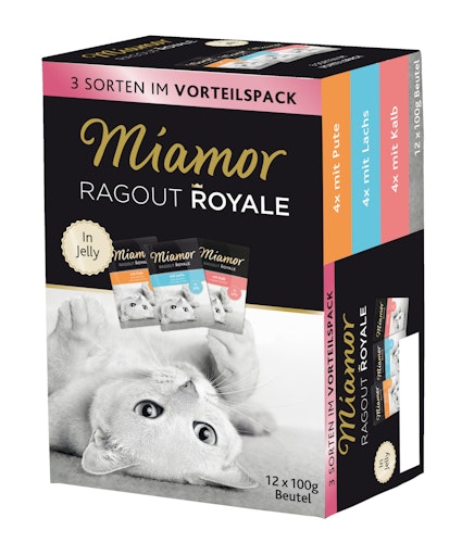 Miamor Ragout Royale in Jelly 12x100g Beutel Multipack Katzennassfutter