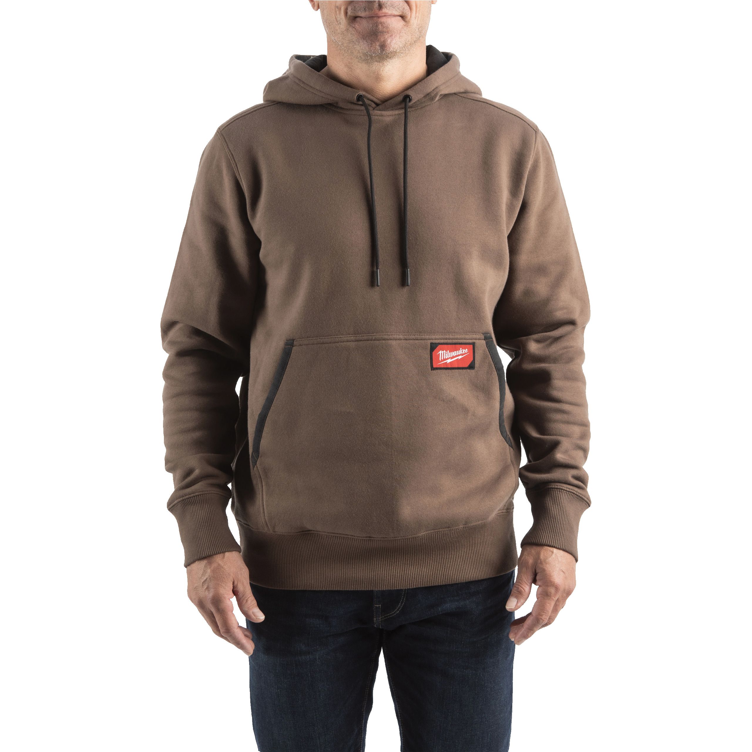 Milwaukee WHMWBR-M leichter Arbeits-Kapuzen-Pullover braun 4932493132