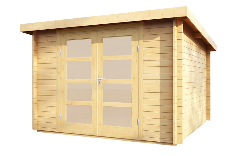 Wolff Finnhaus Blockbohlenhaus Pia 3030 - 34 mm