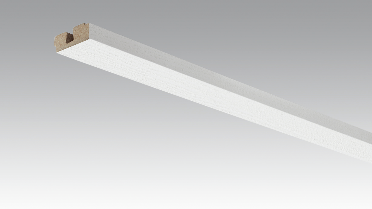 MEISTER Vierkant-Deckenabschlussleiste 2380 x 15 x 40 mm 20098 White ash