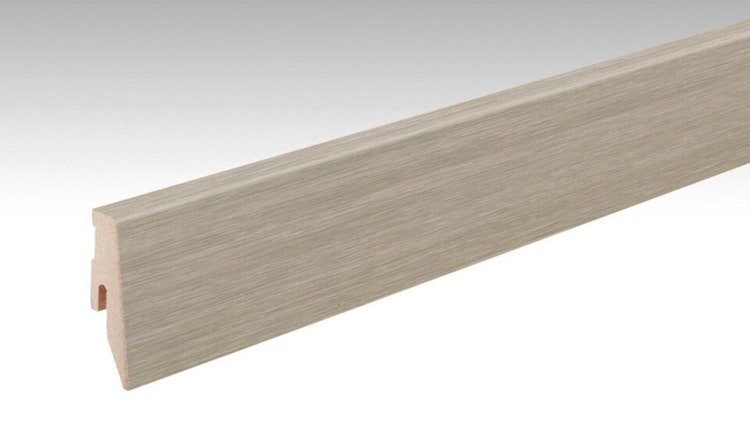 MEISTER Laminatfolien-ummantelte Profile Fußleiste Profil 3 PK 2380 x 60 x 20 mm 07143 Bacheiche