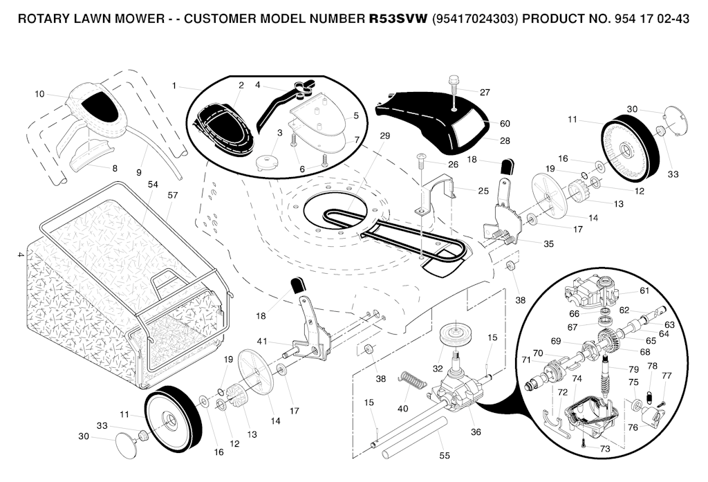 Explosionszeichnung Ersatzteile