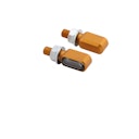 Vorschaubild HIGHSIDER pro Little Bronx LED Blinker/Positionslicht Gold/Getönt 2in1, CNC, E-Geprüft (Paar)
