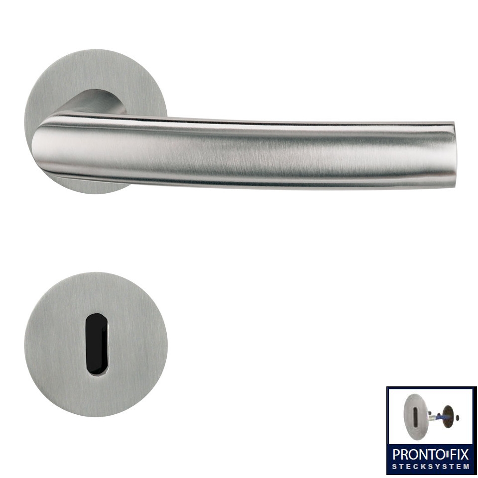 GRIFFWERK Rosettengarnitur LORITA PIATTA S - Edelstahl matt-OS