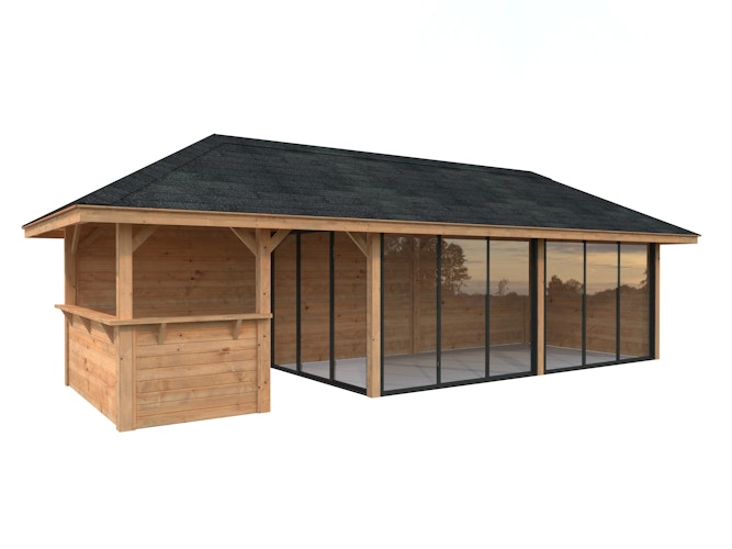 Palmako Pavillon Bianca 24,9 m² Set 219 Slide