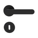 Vorschaubild Griffwerk Türgriff AVUS PIATTA S - Kaschmirgrau, Graphitschwarz