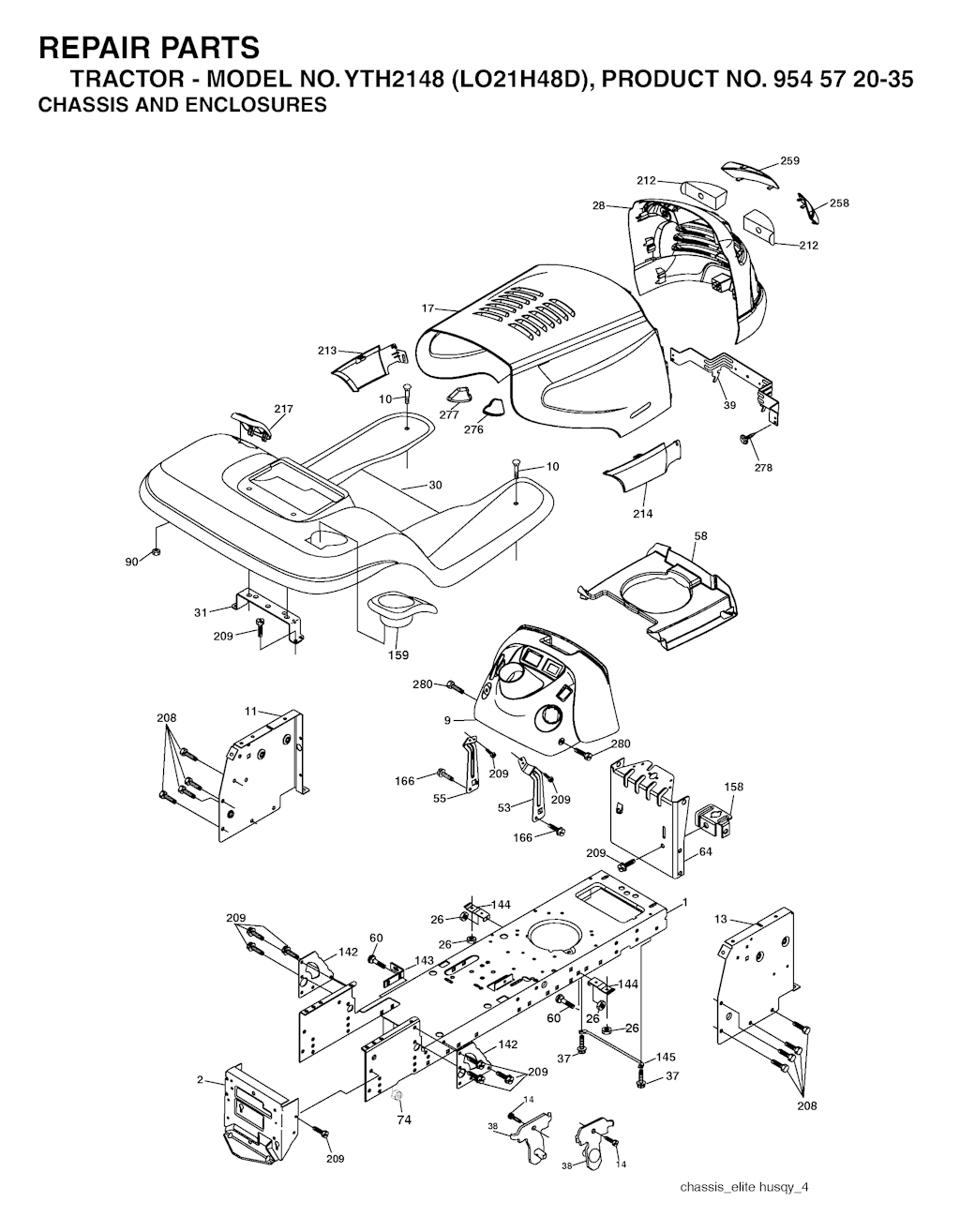 Explosionszeichnung Ersatzteile