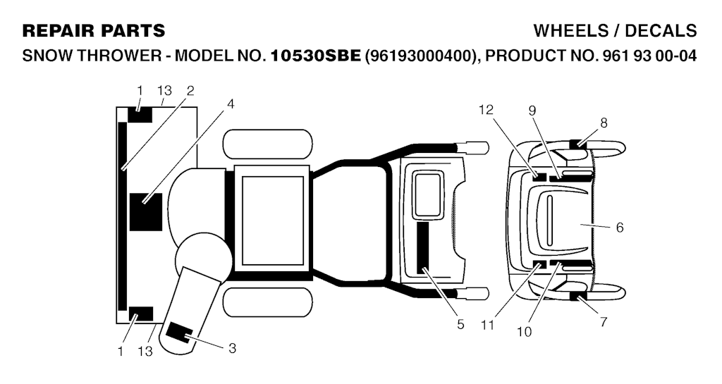 Explosionszeichnung Ersatzteile