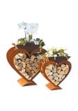Badeko Herz-Holzregal-Set: 45 & 58 cm hochZubehörbild
