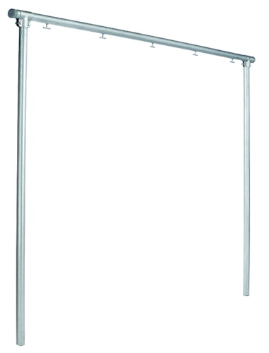 Alberts® Wäschetrockengerüst, verzinkt, zum Einbet., Breite 3500 mm, Gesamthöhe 2548 mm 609412