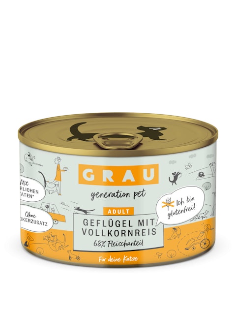 grau Katze 200 Gramm KatzennassfutterVorschaubild