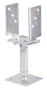 Vorschaubild U-Pfostenträger galvanisch verzinkt dickschichtpassiviert 71-161/150-190 mm