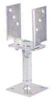 U-Pfostenträger galvanisch verzinkt dickschichtpassiviert 71-161/150-190 mm