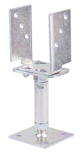 U-Pfostenträger galvanisch verzinkt dickschichtpassiviert 71-161/150-190 mm