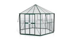 Vitavia Gewächshaus Juno/Hera 9000 inkl. 3 Seitenfenstern - 9,0 m² dunkelgrün