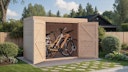 Bertilo Holz Fahrradgarage/Geräteschrank - 18 mm