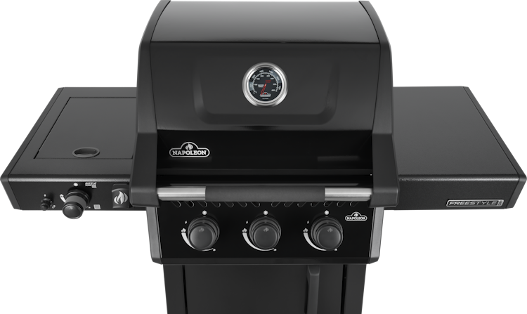Napoleon Freestyle PRO 365, 3 Hauptbrenner, SIZZLE ZONE Seitenbrenner und Tür, Schwarz