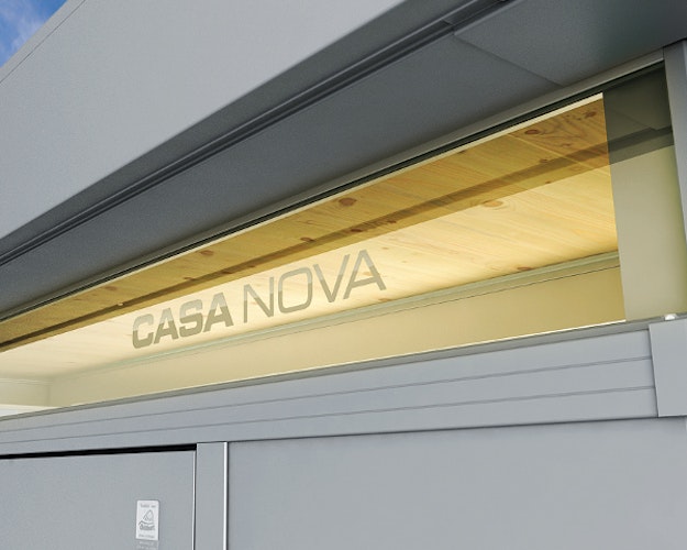 Biohort Acrylglas-Lichtband doppelglasig für CasaNova Metall Gartenhaus