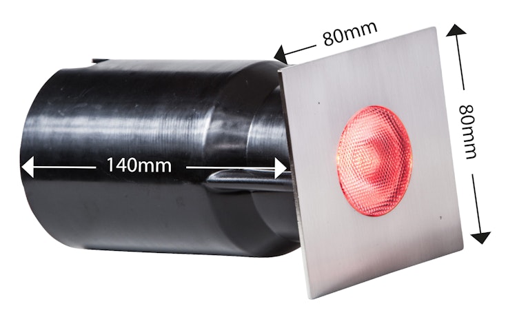 Heissner Boden-Einbau-Spot "square", RGB, 3W (L464-00)