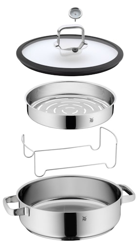 WMF Vitalis Aroma-Dampfgarer rund Ø 28 cm ca. 5l mit Glasdeckel
