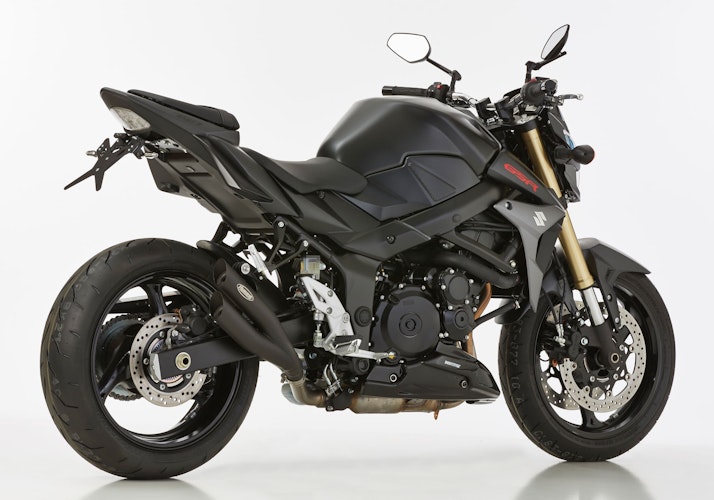 HURRIC SLIP-ON Schalldämpfer Pro 2 Edelstahl beschichtet für SUZUKI GSR 750,GSX-S 750
