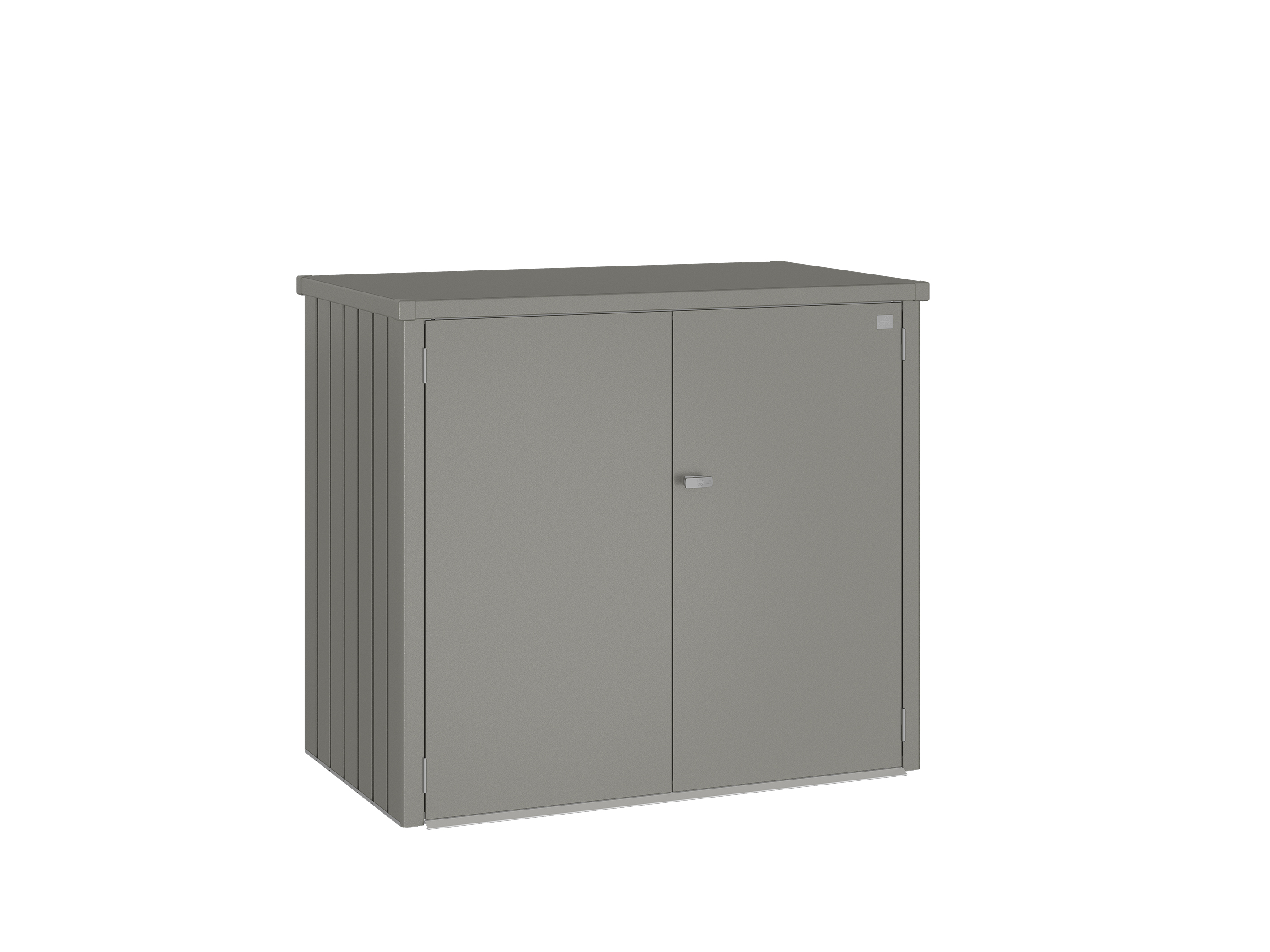 Biohort Doppel-Mülltonnenbox Alex Duo B 148 x T 88 x H 129 cm quarzgrau-metallic