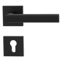 Vorschaubild Griffwerk Türgriff TRI 134 - Schraubtechnik, eckig, Graphitschwarz