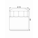 Vorschaubild MIW Ölfilter HD17001 Chrom Filterpatrone 76 mm (OEM-Qualität)