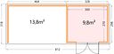 Vorschaubild Telluria Metallgerätehaus Classico 3330 mit Lounge Anbau XL (ca. 450 cm Breite)