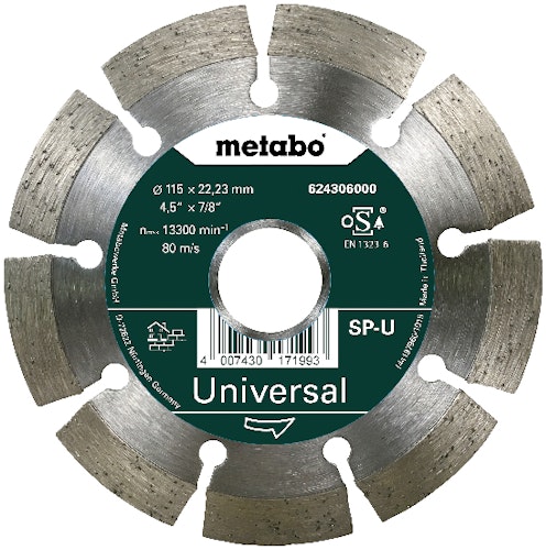 Metabo Diamanttrennscheibe 115x22,23mm"SP-U"Universal "SP"