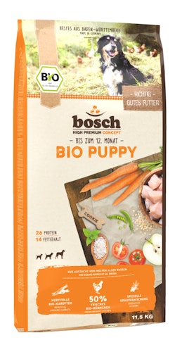 bosch Bio Puppy Hühnchen & Karotten Hundetrockenfutter