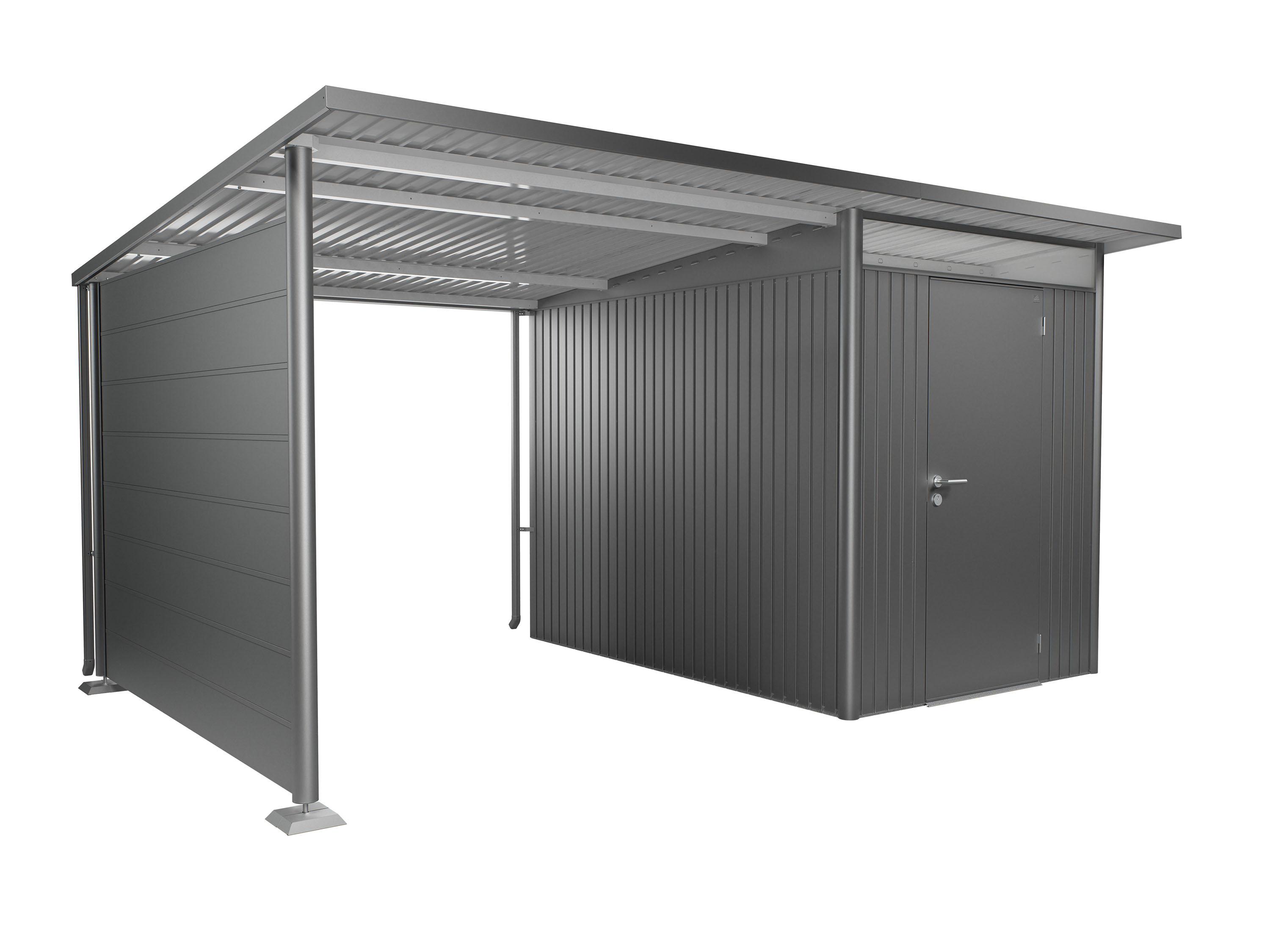 Thumbnail - Biohort Seitenwand für Seitendach Gerätehaus Avantgarde & Avantgarde Eco T 238 x H 182 cm (für Seitendach Avantgarde A3 ...