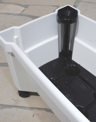 KHW Calypso Pflanzkasten auf Rollen mit Bewässerungssystem + modularem Spalier