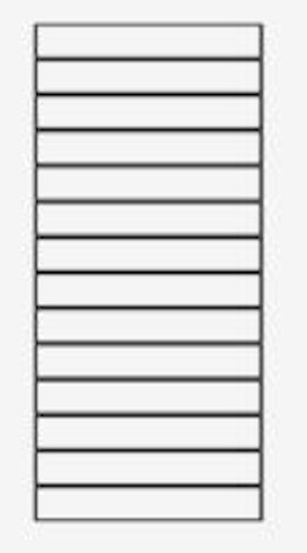 OSMO Glasscheibe Streifen Cremeweiß 89 x 178 cm