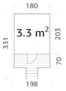 Palmako Kinderspielhaus Stelzenhaus Huck 3,3 m²