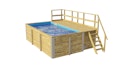 Vorschaubild Weka Massivholzpool 595 Gr. 1 - 45 mm - 400 x 301 cm