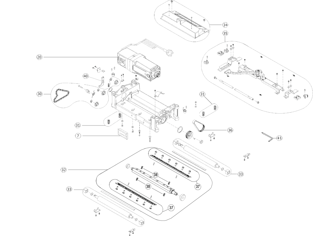 Explosionszeichnung Ersatzteile