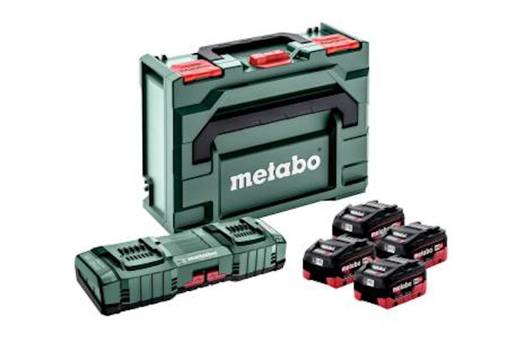 Metabo Basis-Set 4x LiHD 10Ah + ASC 145 DUO + metaBOX