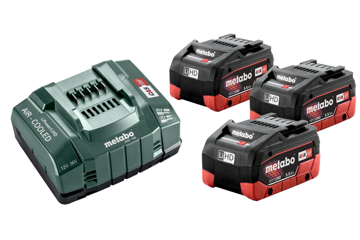 Metabo Basis-Set 3 x LiHD 5.5 Ah