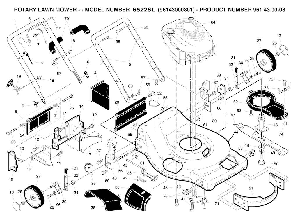 Explosionszeichnung Ersatzteile