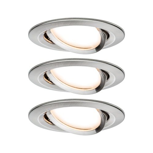 Paulmann Einbauleuchte Nova Coin LED 3x6,5W Eisen rund