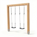 Vorschaubild EXIT Linea Massiv 140 doppelte Holzschaukel