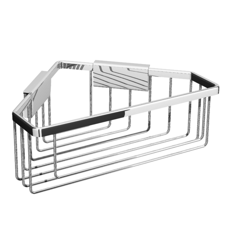 Bravat Eck-Duschkorb London, chrom