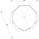Vorschaubild Palmako Pavillon Hanna 14,1 m² - 44 mm