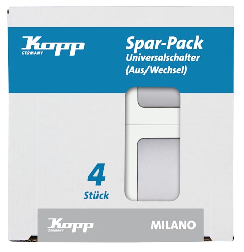 Kopp Universalschalter MILANO edelstahl