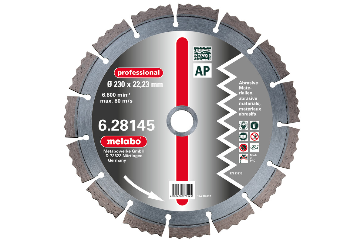 Metabo Diamant-Trennscheibe180 x 2,3 x 22,23 mm"professional""AP"Abrasiv